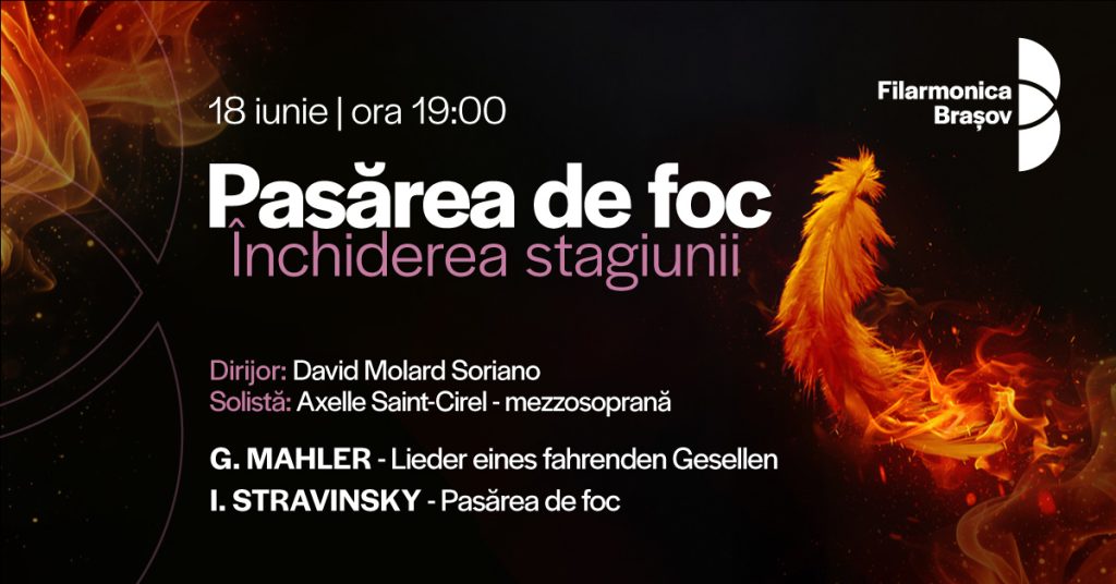 Pasărea de foc: Închiderea Stagiunii 148 - Concert cu David Molard-Soriano și Axelle Saint-Cirel @ Filarmonica Brașov