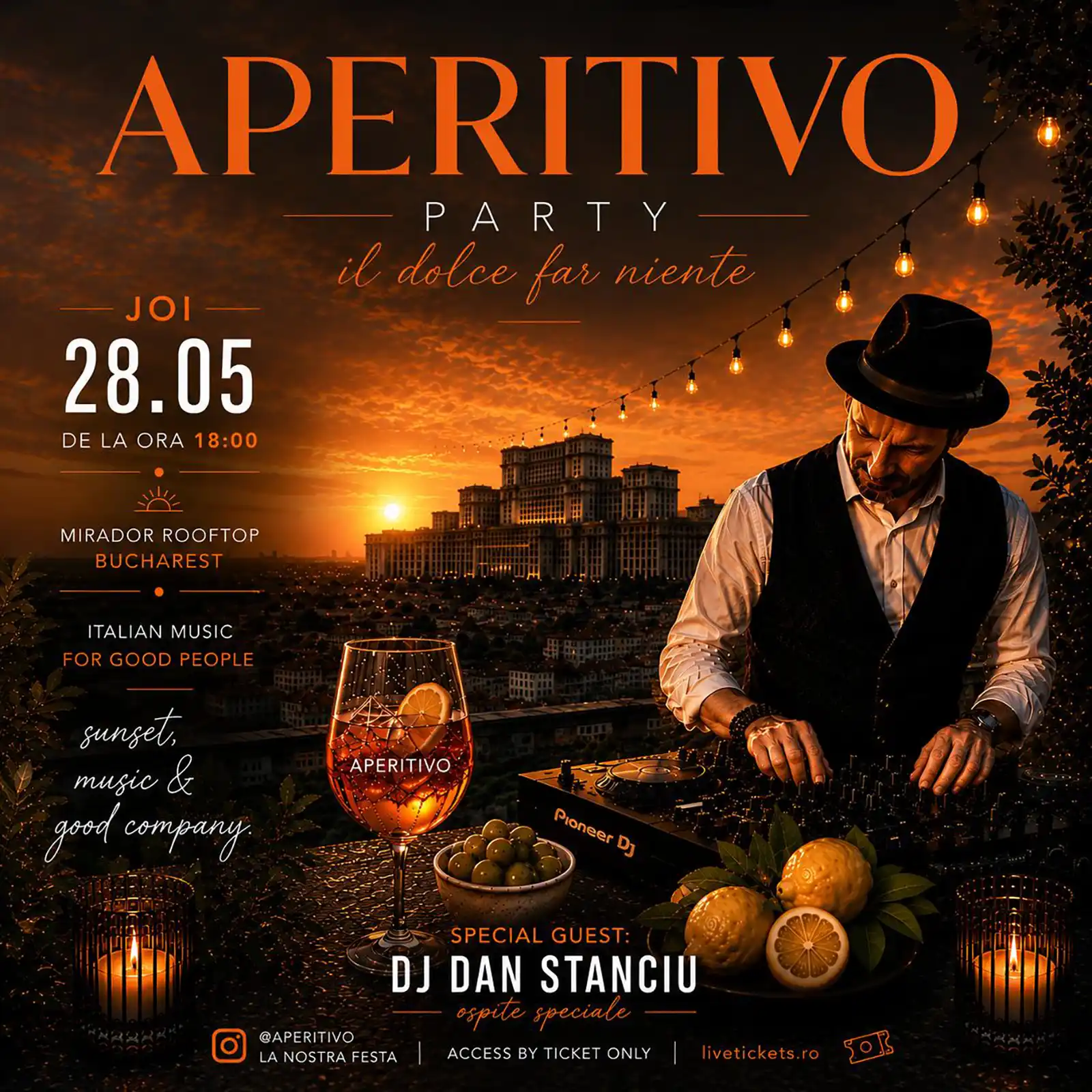 Aperitivo party - il dolce far niente @ Mirador Rooftop