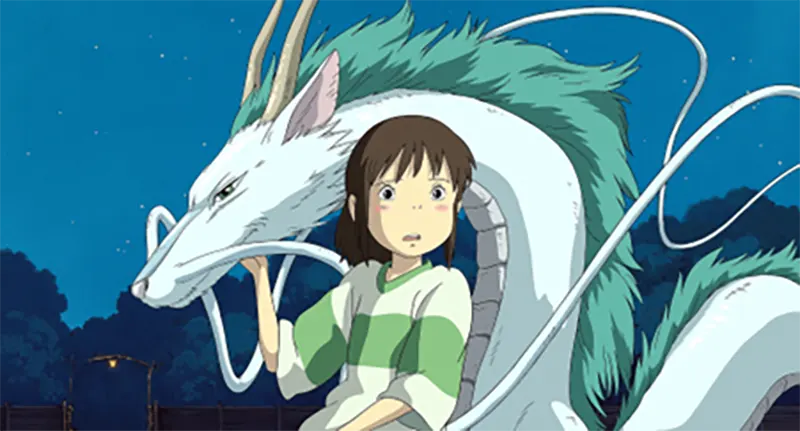 Chihiro și dragonul Haku din Spirited Away POP-UP STORiEs Evoluția Imaginarului Fantasy