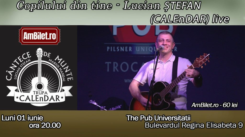Copilului din TINE - Lucian Ștefan (CALEnDAR) @ The Pub - Universității