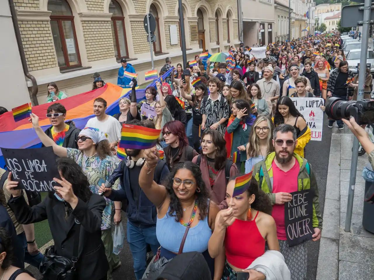 Poză de la marș