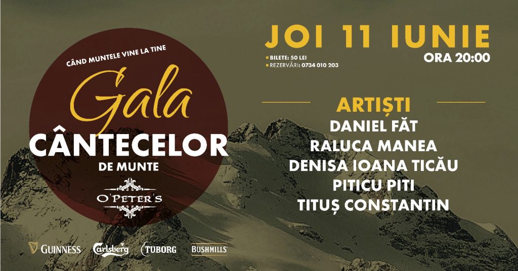 Gala Cântecelor de Munte @ O’Peter’s Irish Pub Brașov