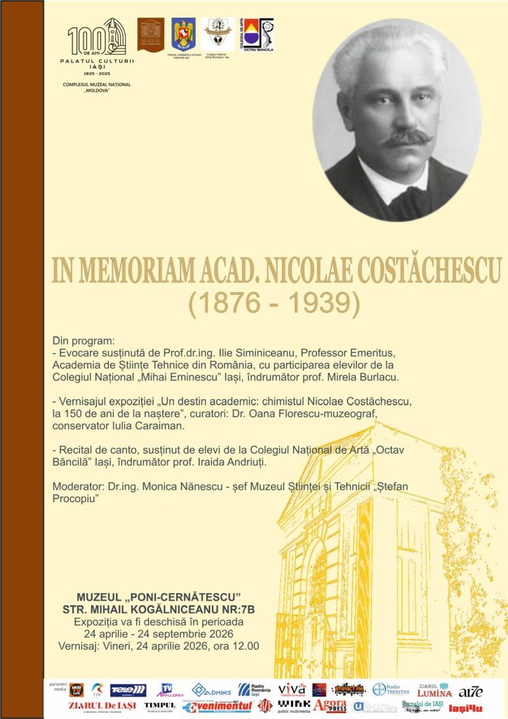 In Memoriam Nicolae Costăchescu - 150 de ani de la naștere @ Muzeul Poni – Cernătescu