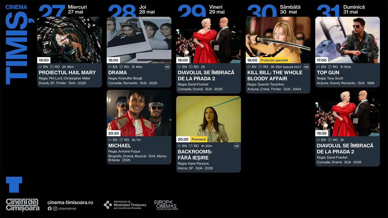 Ce filme rulează la cinema în Timișoara, săptămâna 27–31 mai