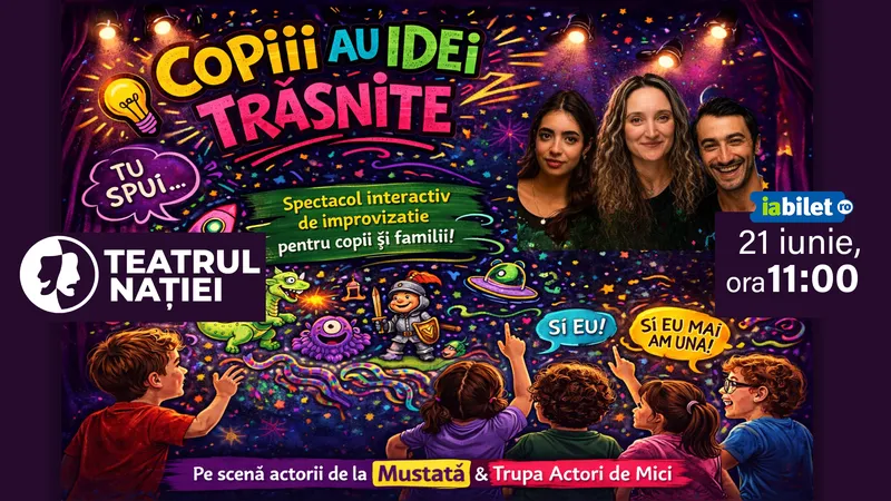 Spectacol pentru copii - Copiii au idei trăsnite
