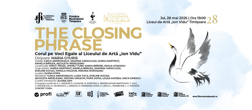 THE CLOSING PHRASE | Corul pe Voci Egale al Liceului de Artă „Ion Vidu”