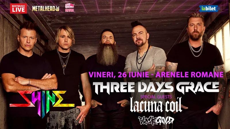 Three Days Grace, Lacuna Coil & Black Gold @ Arenele Romane