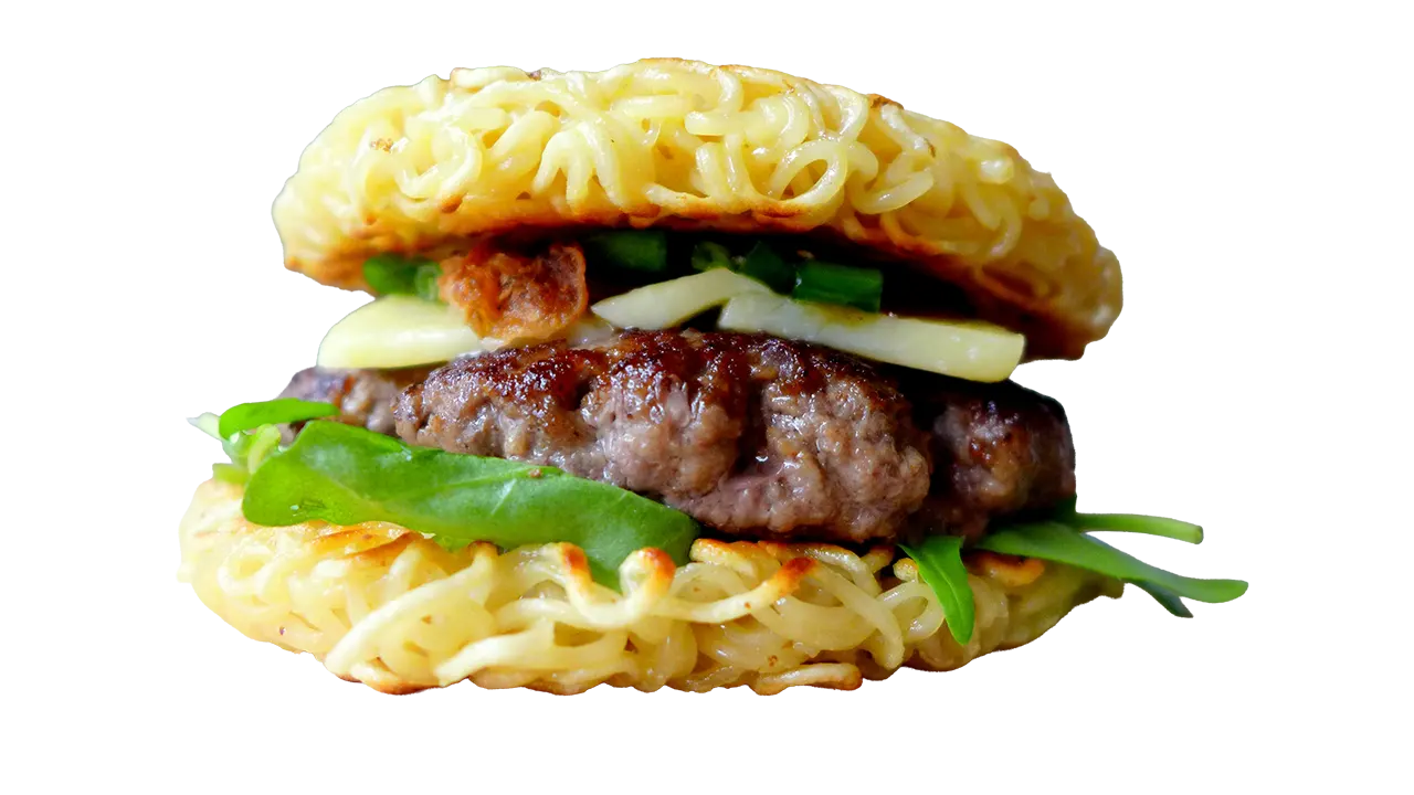 burgeri din jurul lumii Ramen burger