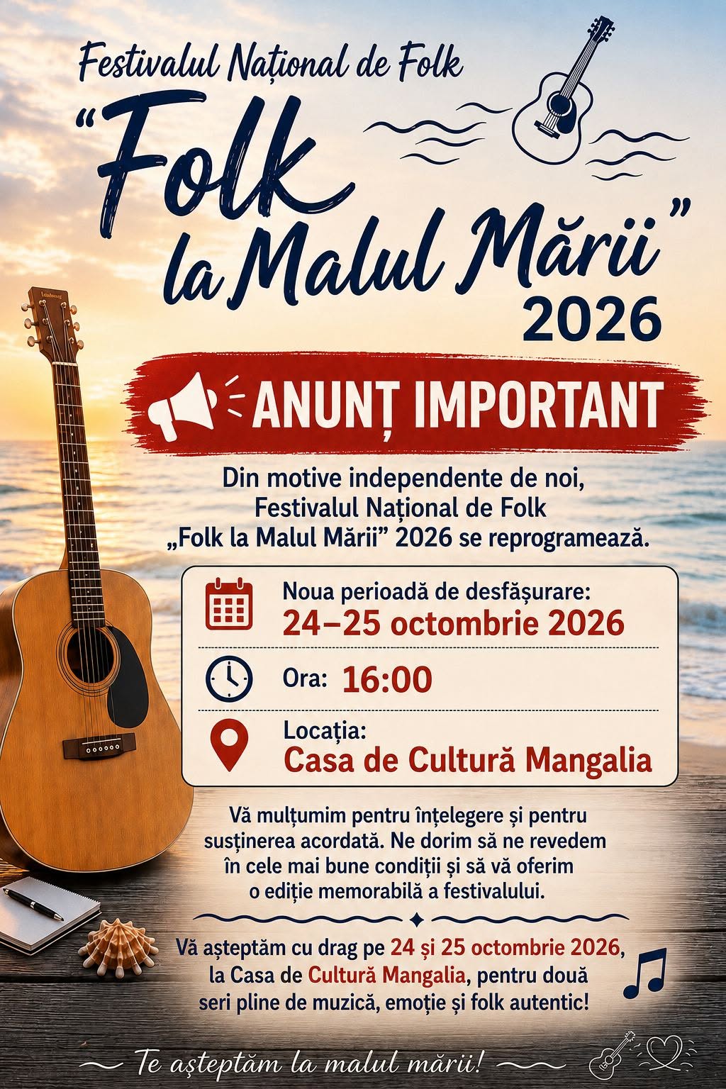 folk la malul marii afis reprogramare