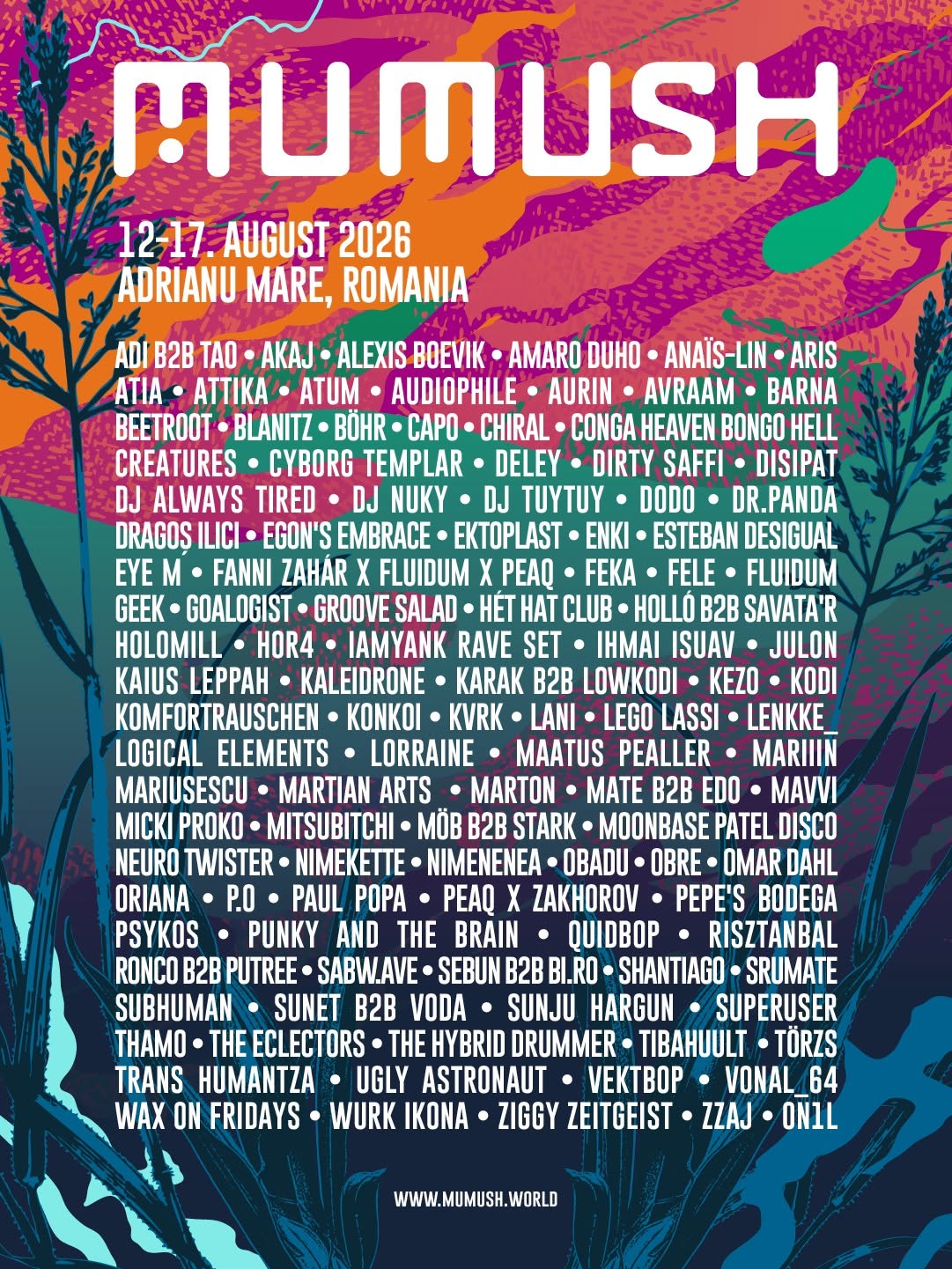 mumush lineup 2026