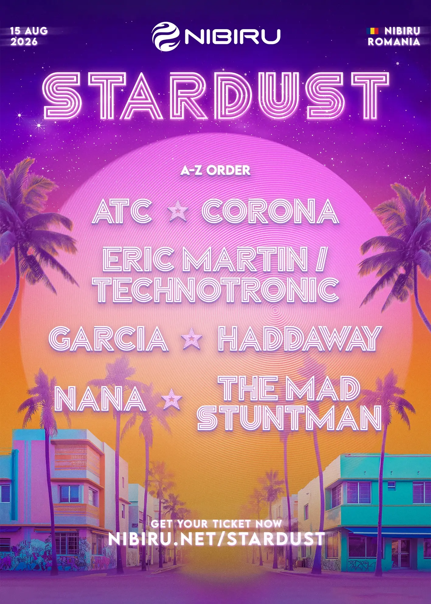 stardust nibiru 2026 lineup