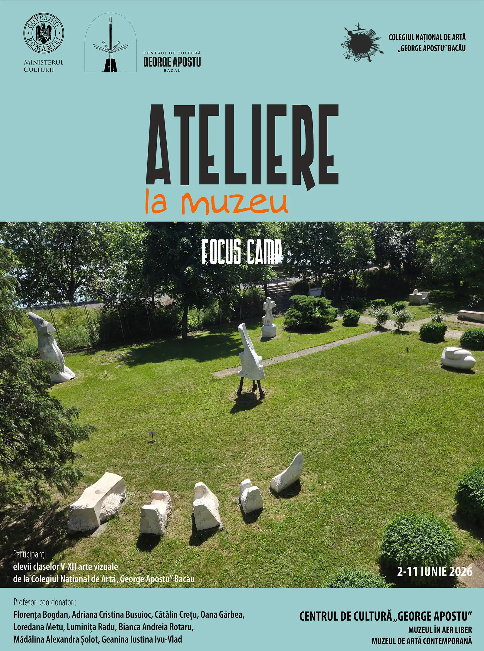 „Ateliere la Muzeu”, ediția a II-a (2 – 11 iunie 2026)