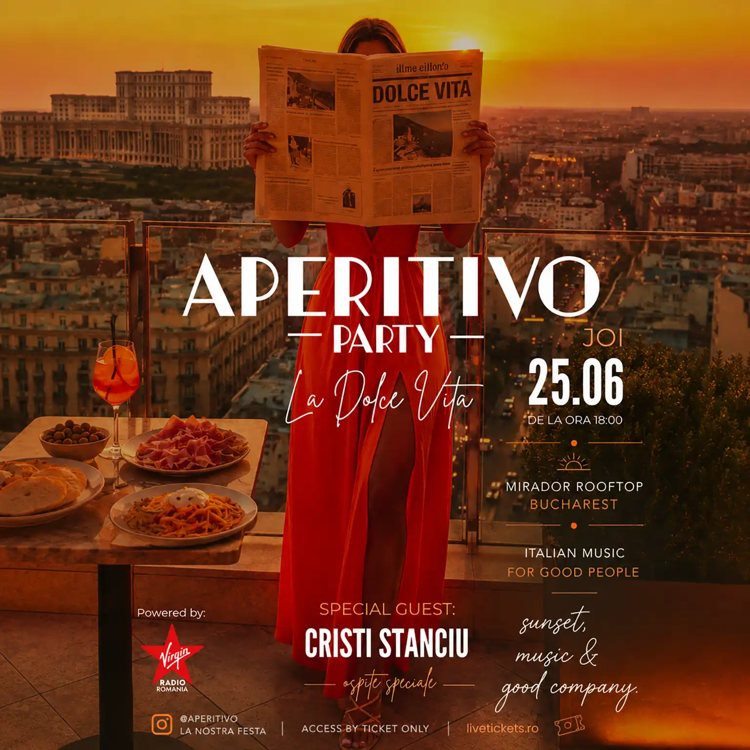 Aperitivo Party - La Dolce Vita @ Mirador Rooftop