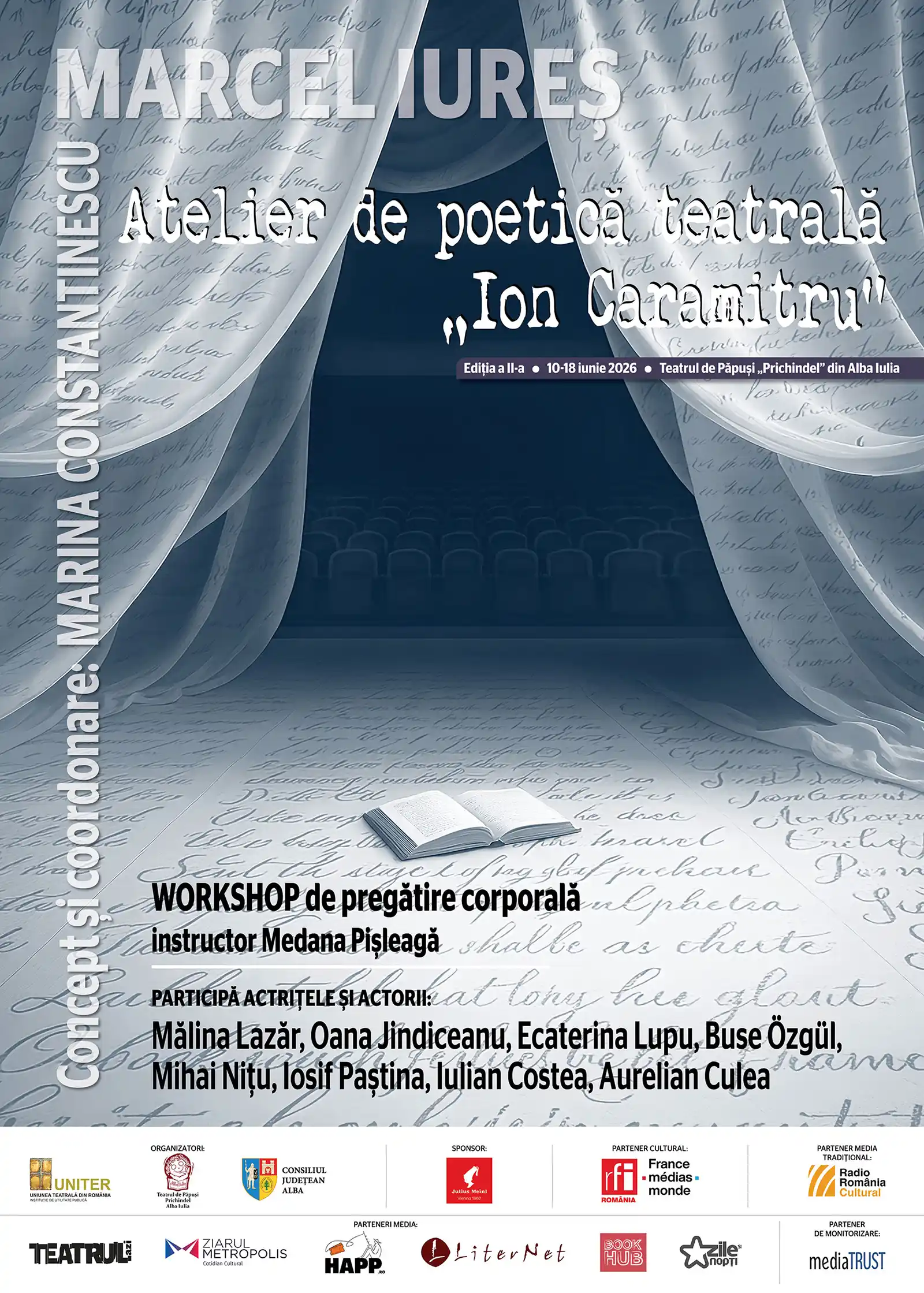Atelierul de poetică teatrală „Ion Caramitru” continuă și anul acesta la Alba Iulia cu o ediție dedicată poeziei lui Lord Byron