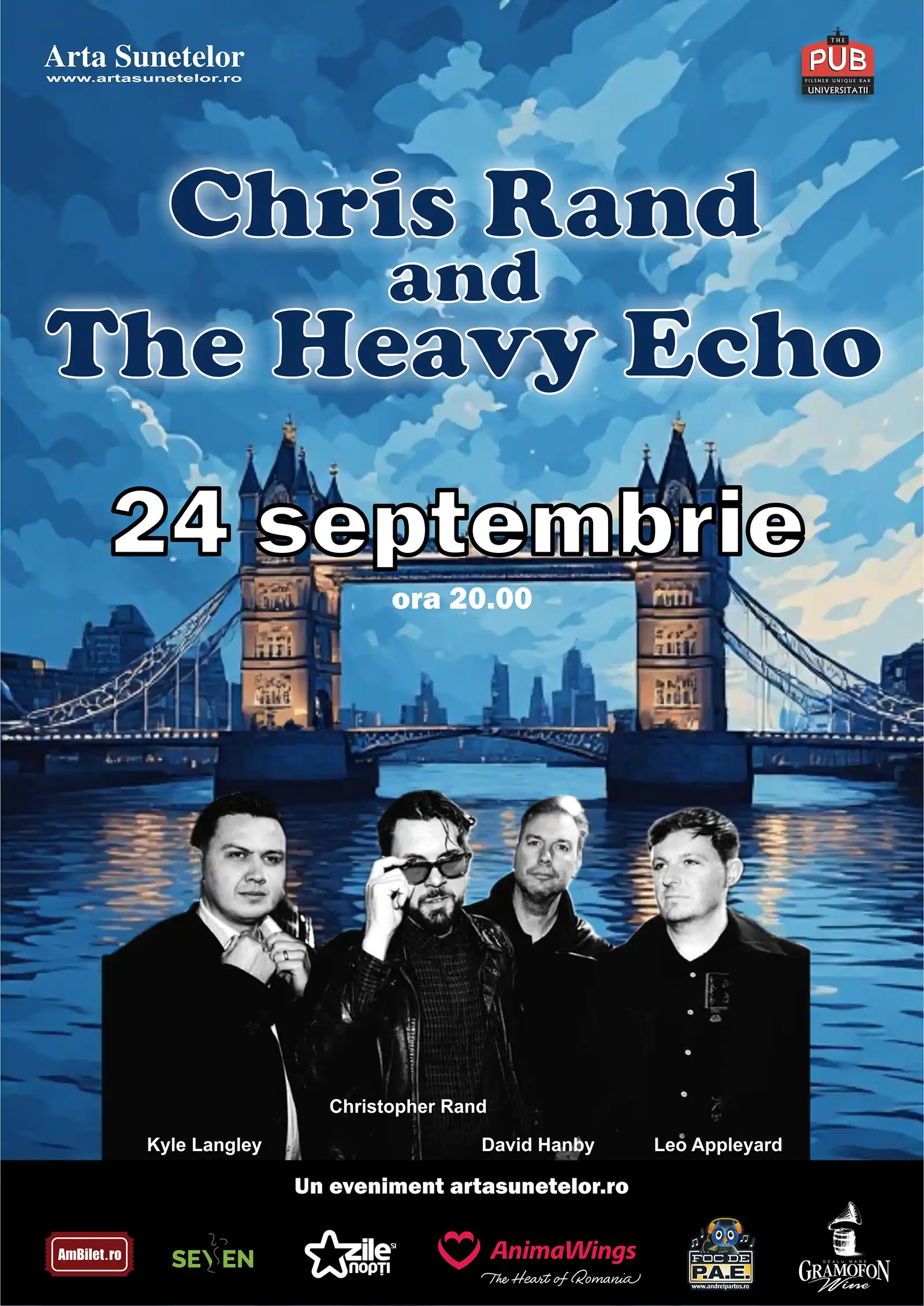 Chris Rand and the Heavy Echo &icirc;ncepe miniturneul la Bucureşti!