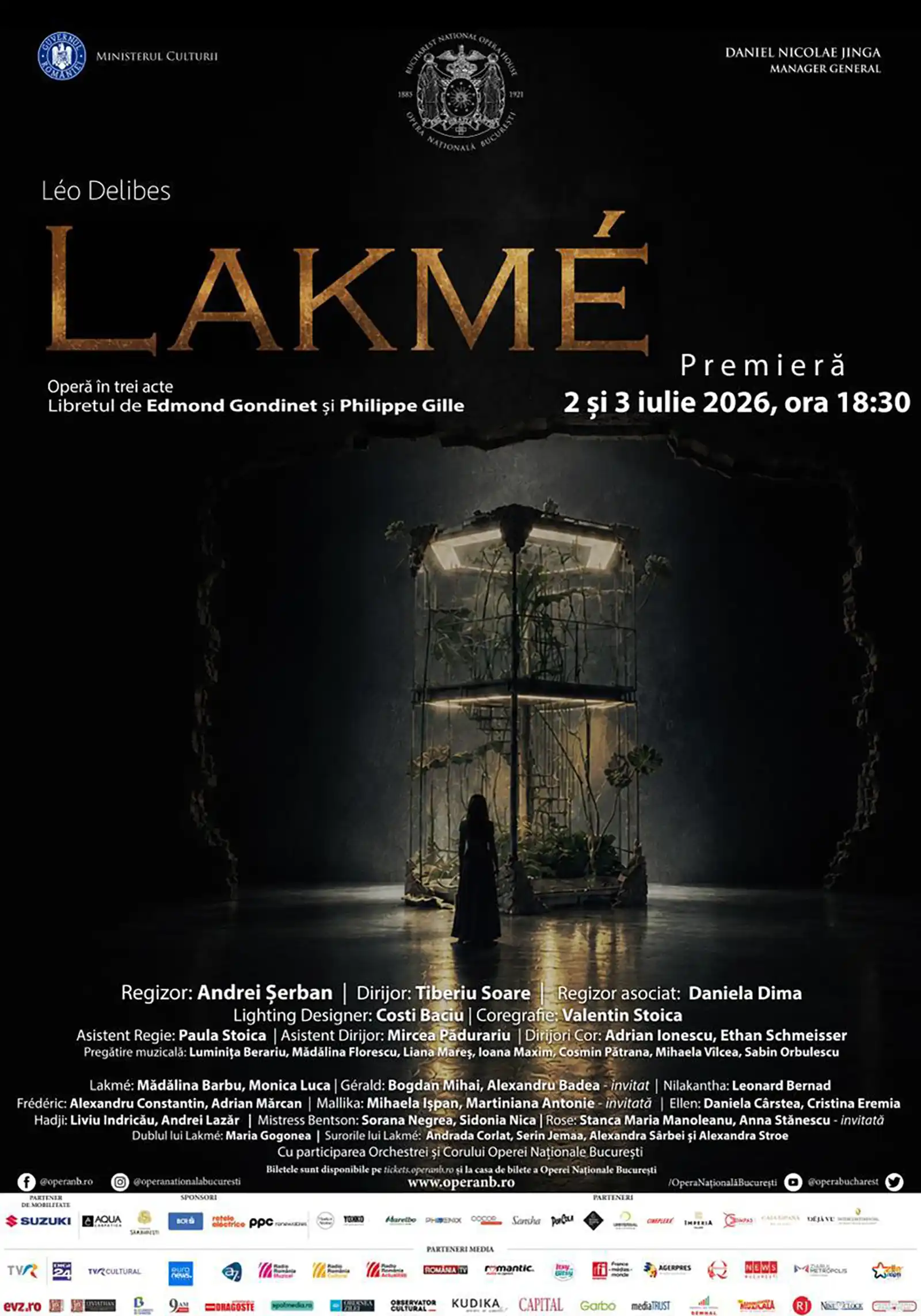 Lakm&eacute; Premieră Opera Naționala București