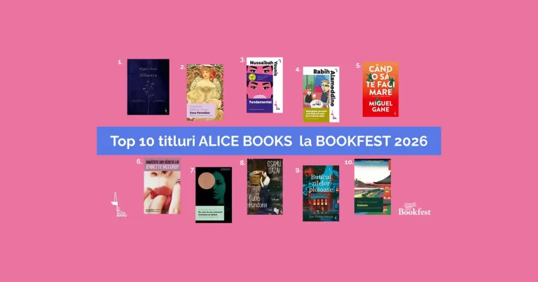 Cele mai apreciate titluri Alice Books la Bookfest 2026