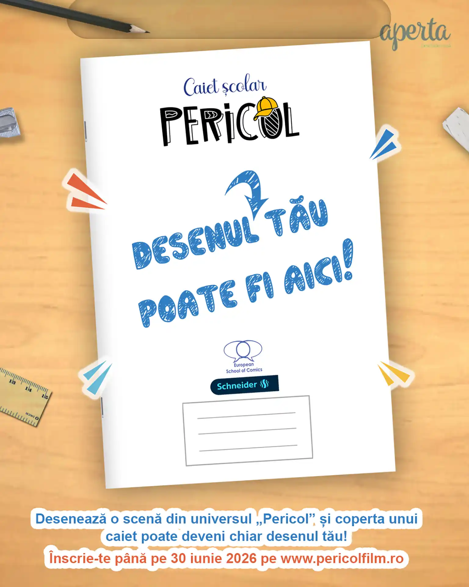 Concurs de ilustrație pentru copii și adolescenți inspirat din cartea și filmul „PERICOL"