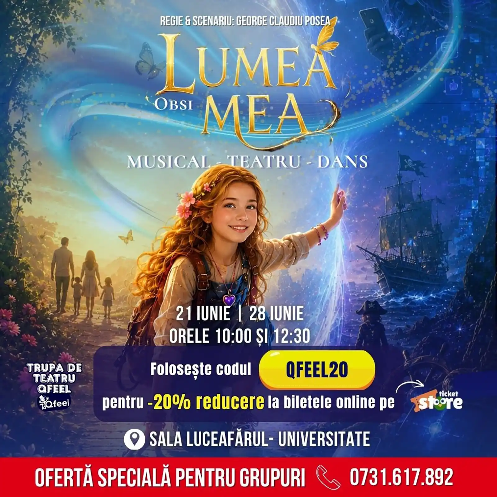 Premiera „Lumea Mea – Obsi” – un musical original despre lumea interioară a copiilor