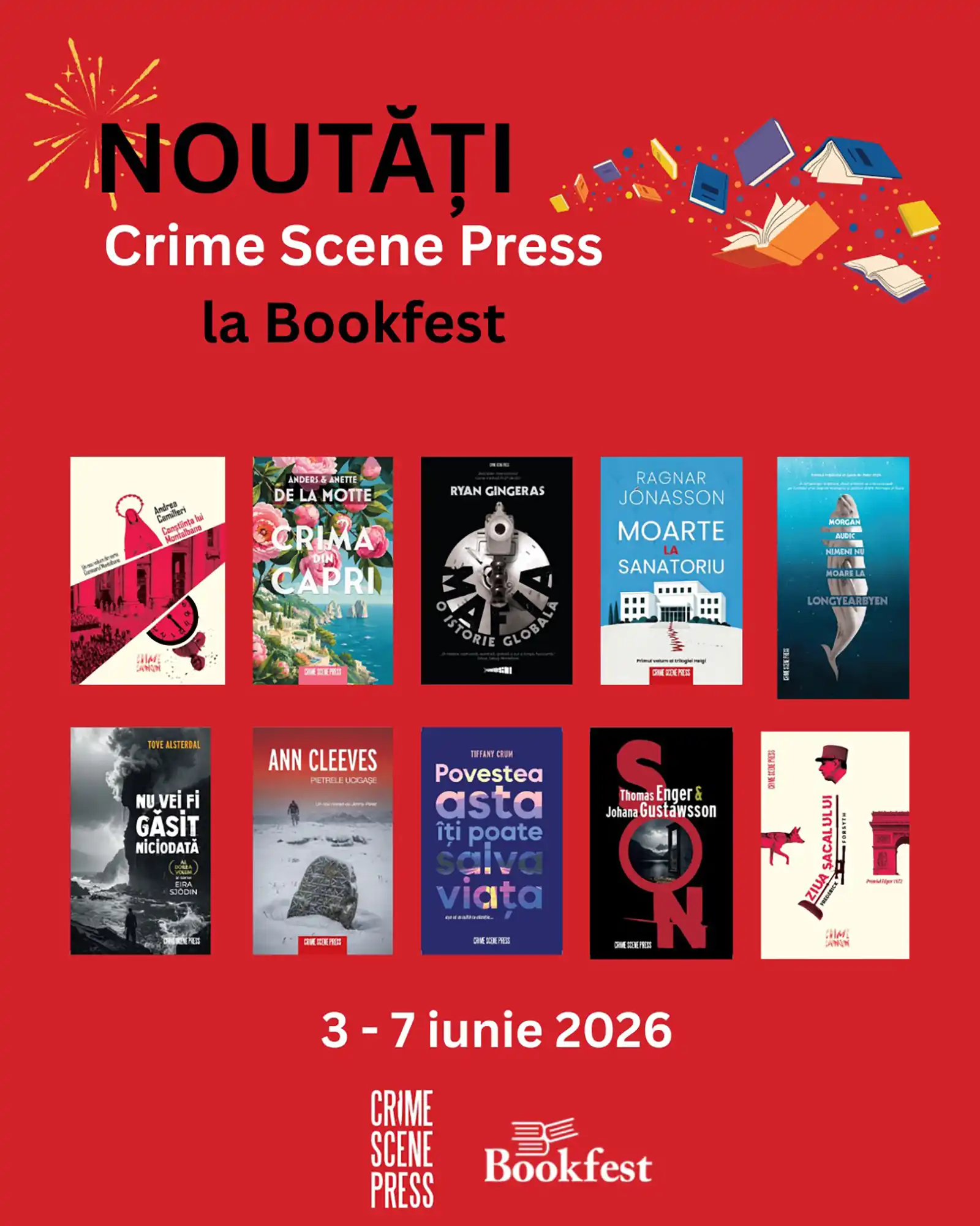 poze carti Crime Scene Press @ Bookfest