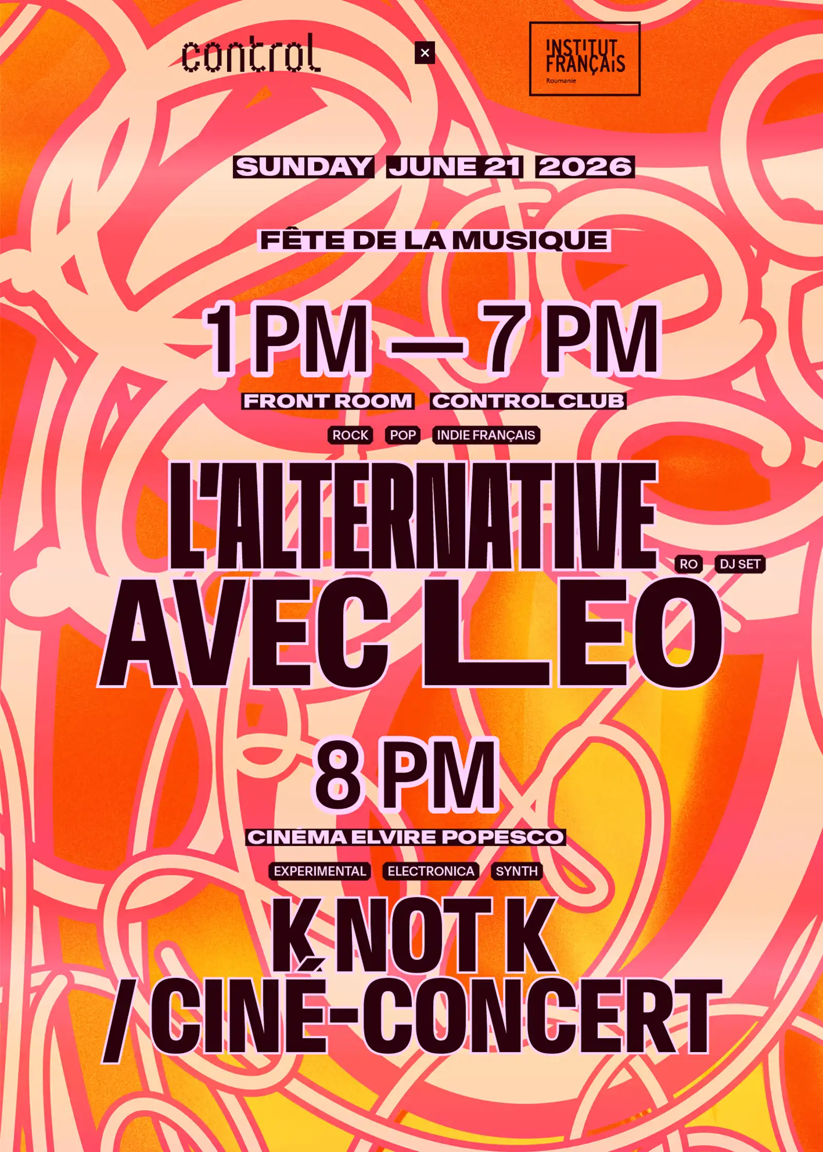 Control Club x Institutul Francez din România prezintă Fête de la Musique