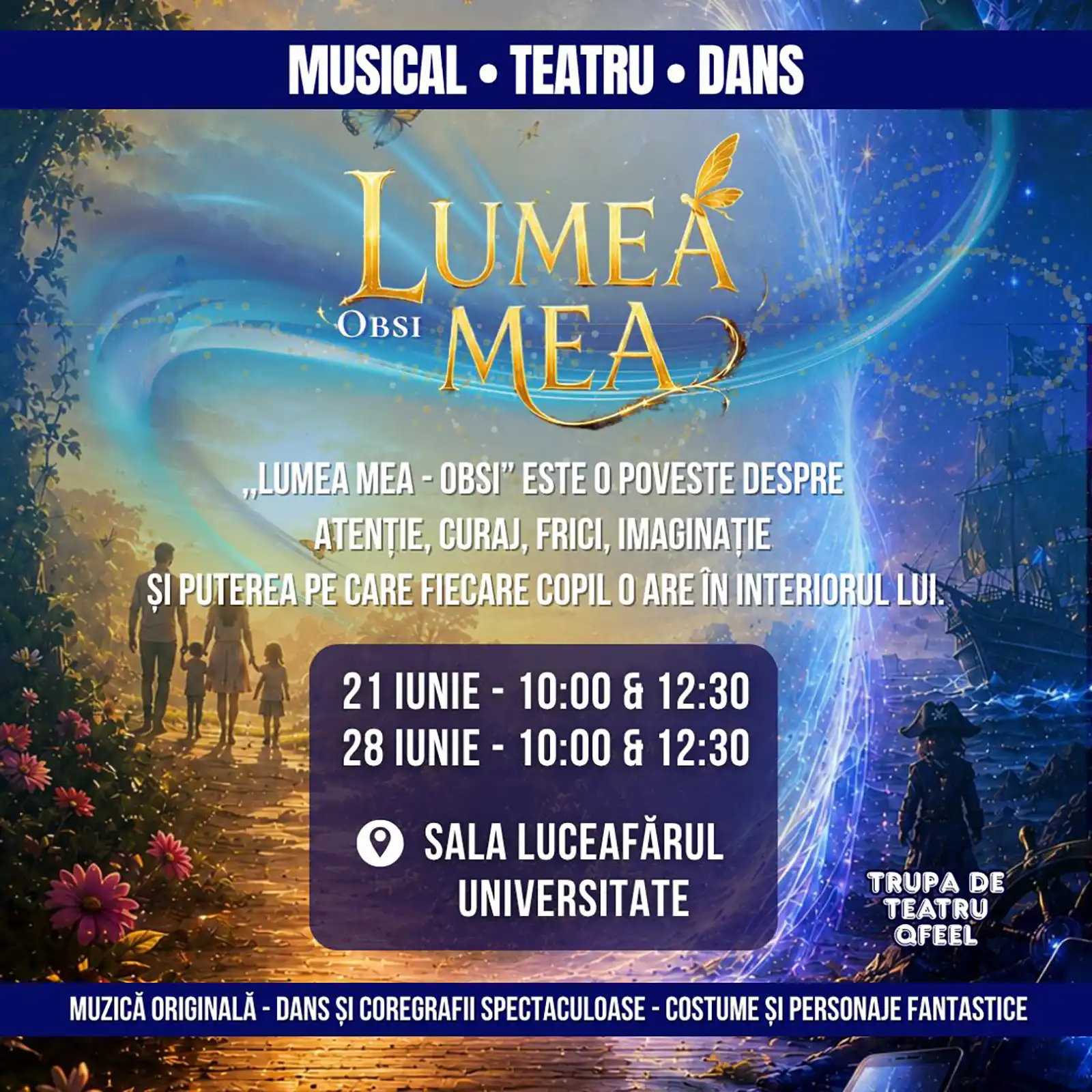 Premiera „Lumea Mea – Obsi” – un musical original despre lumea interioară a copiilor