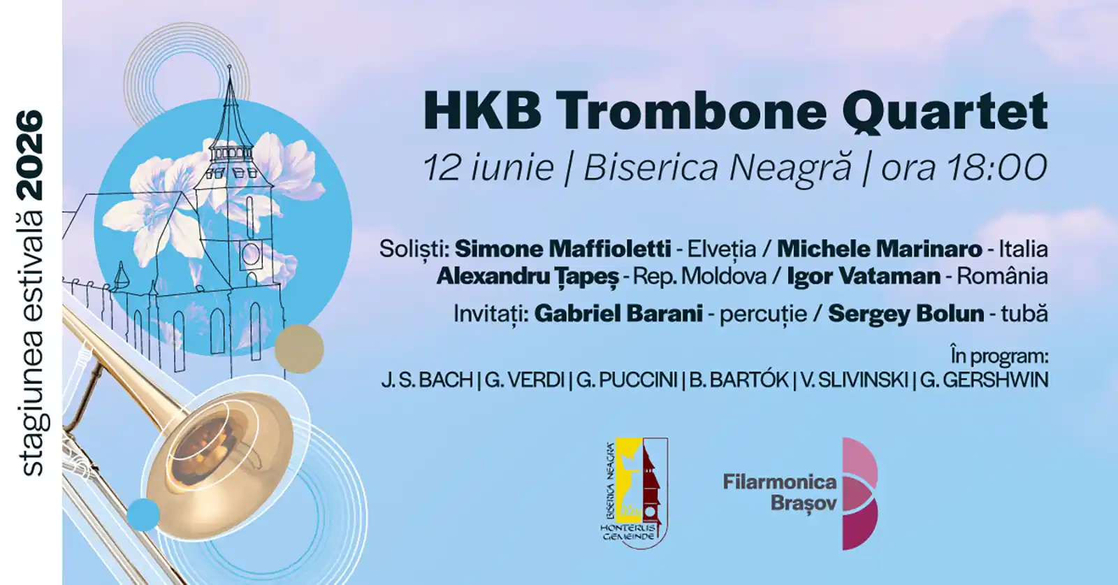 Săptămână muzicală la Filarmonica Brașov: tineri muzicieni, tango argentinian și un recital în Biserica Neagră