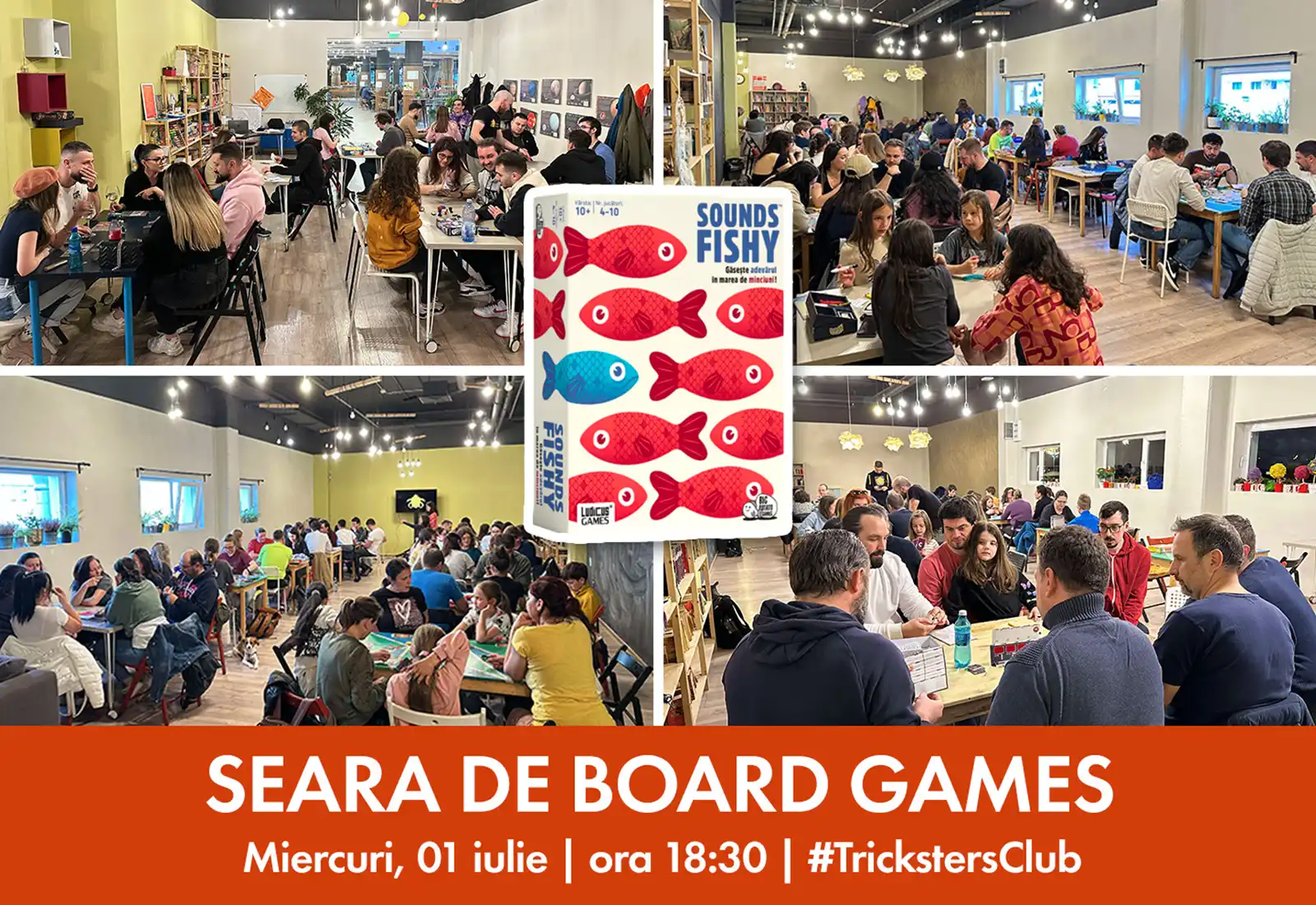 Seara de board games - Sounds Fishy @ Magnolia Brașov