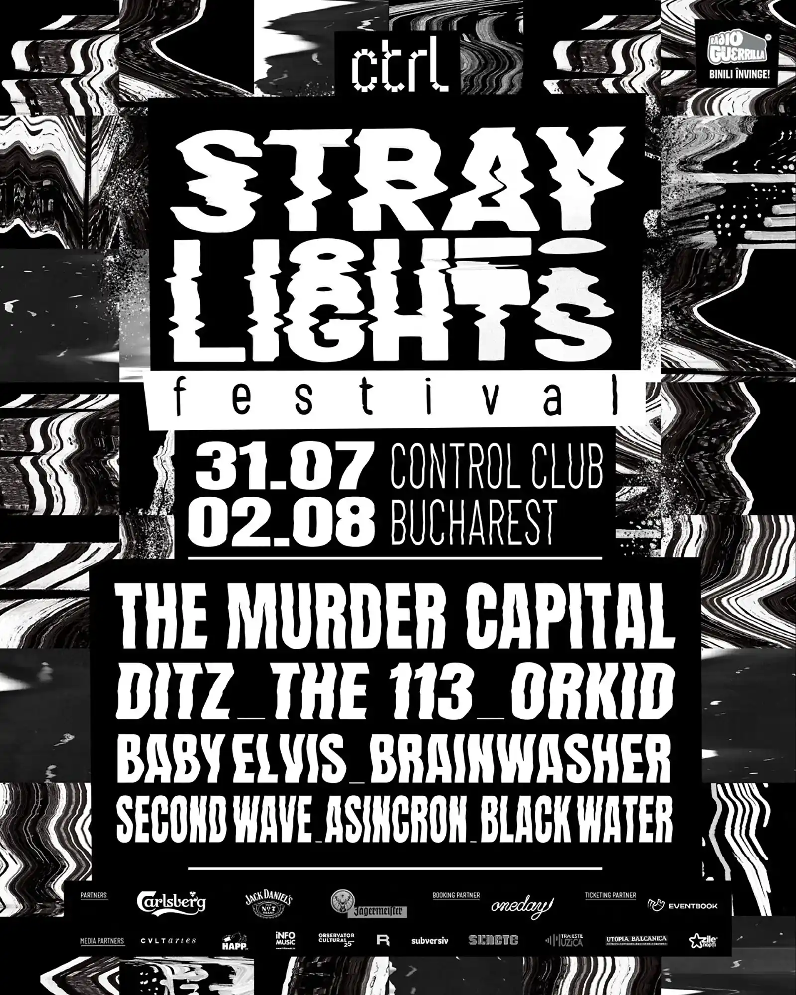 Stray Lights Festival aduce trei zile de muzică alternativă, post-punk, experimental și noise, între 31 iulie și 2 august, în București, la Control Club