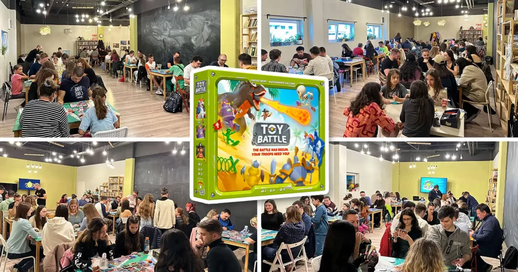 Seara de board games - Toy Battle - haos tactic cu soldati si dinozauri @ Magnolia Brașov