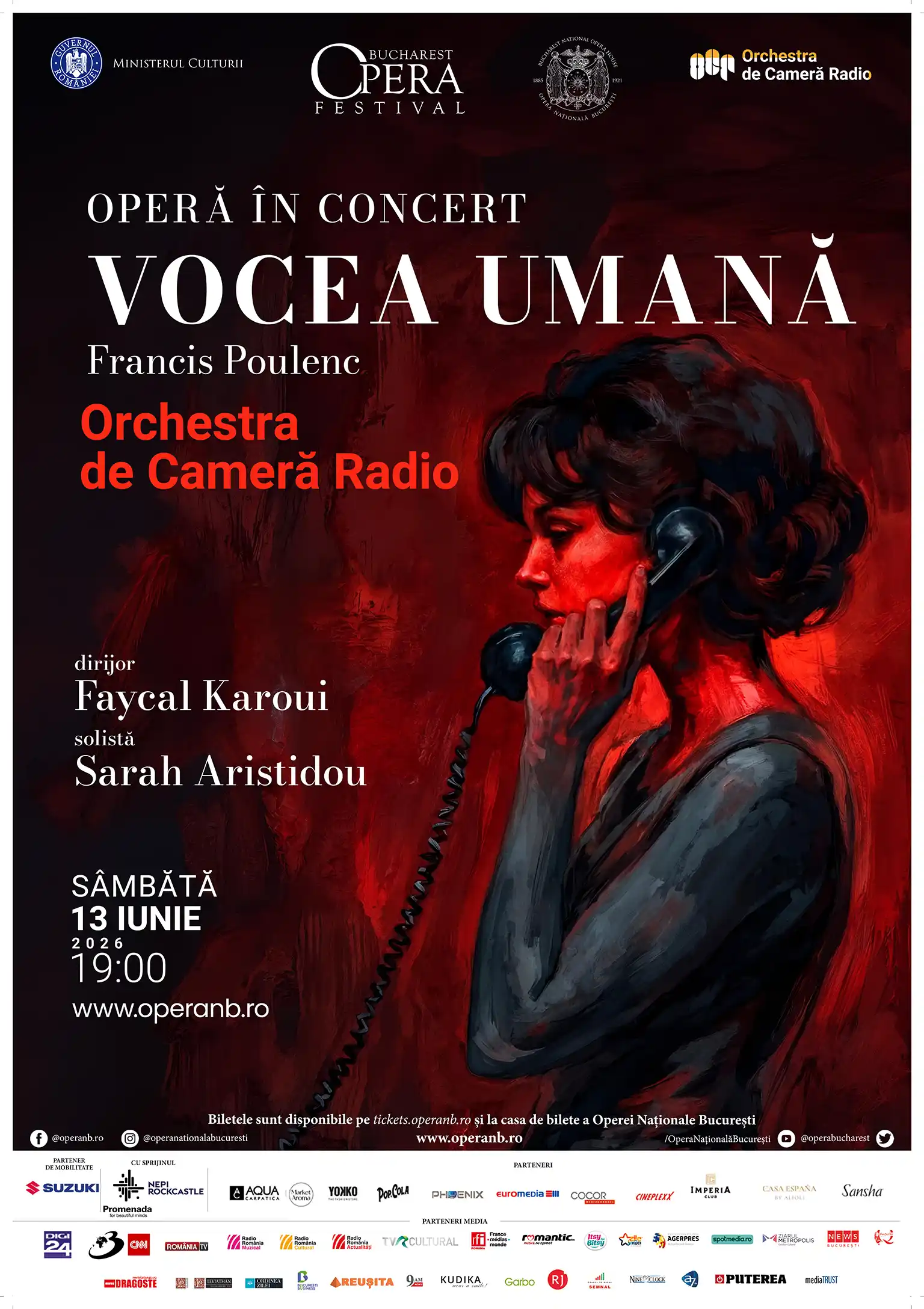 „Vocea umană" de Poulenc la Bucharest Opera Festival