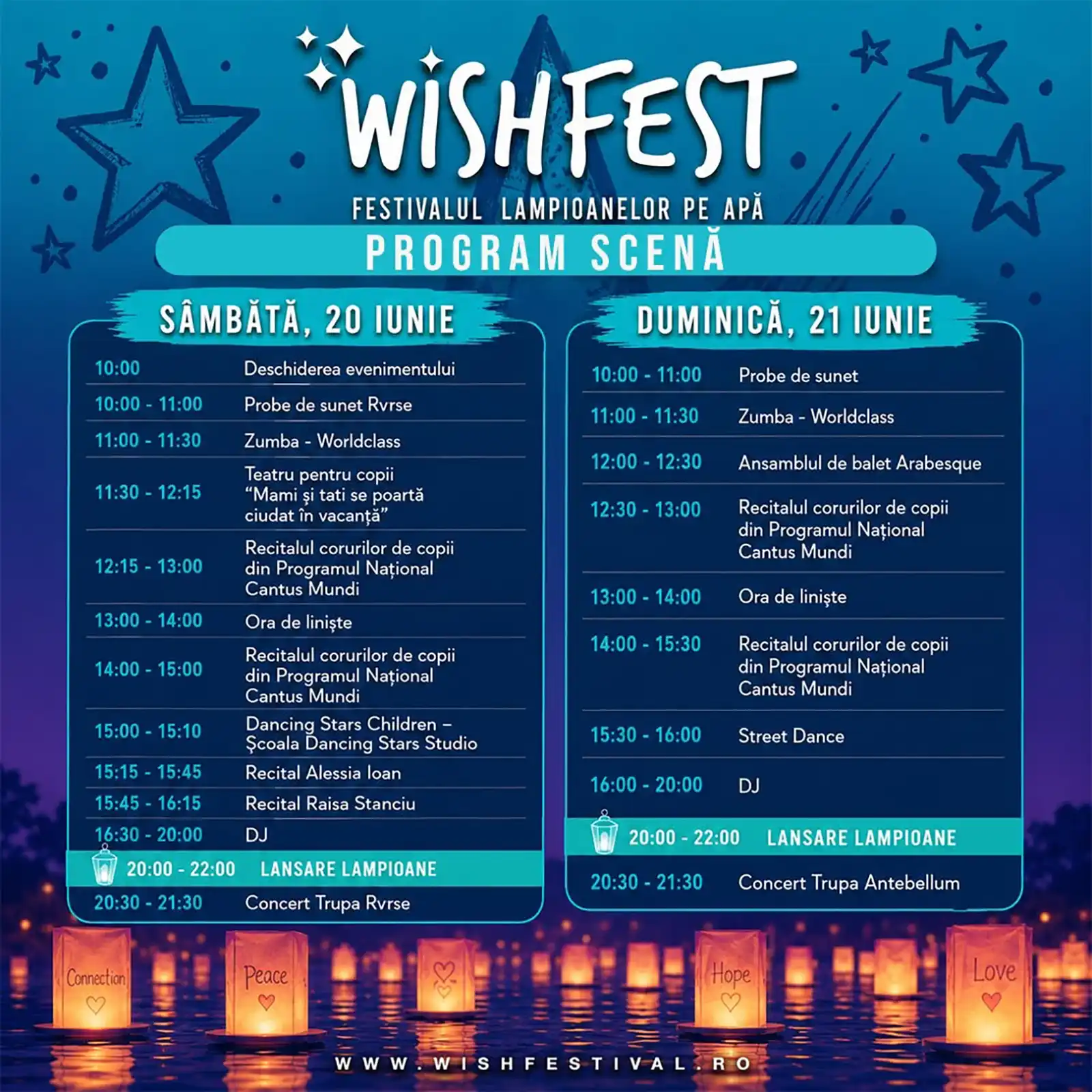 Mii de lampioane vor lumina Lacul Titan - WishFest, cel mai spectaculos festival al dorințelor revine la București