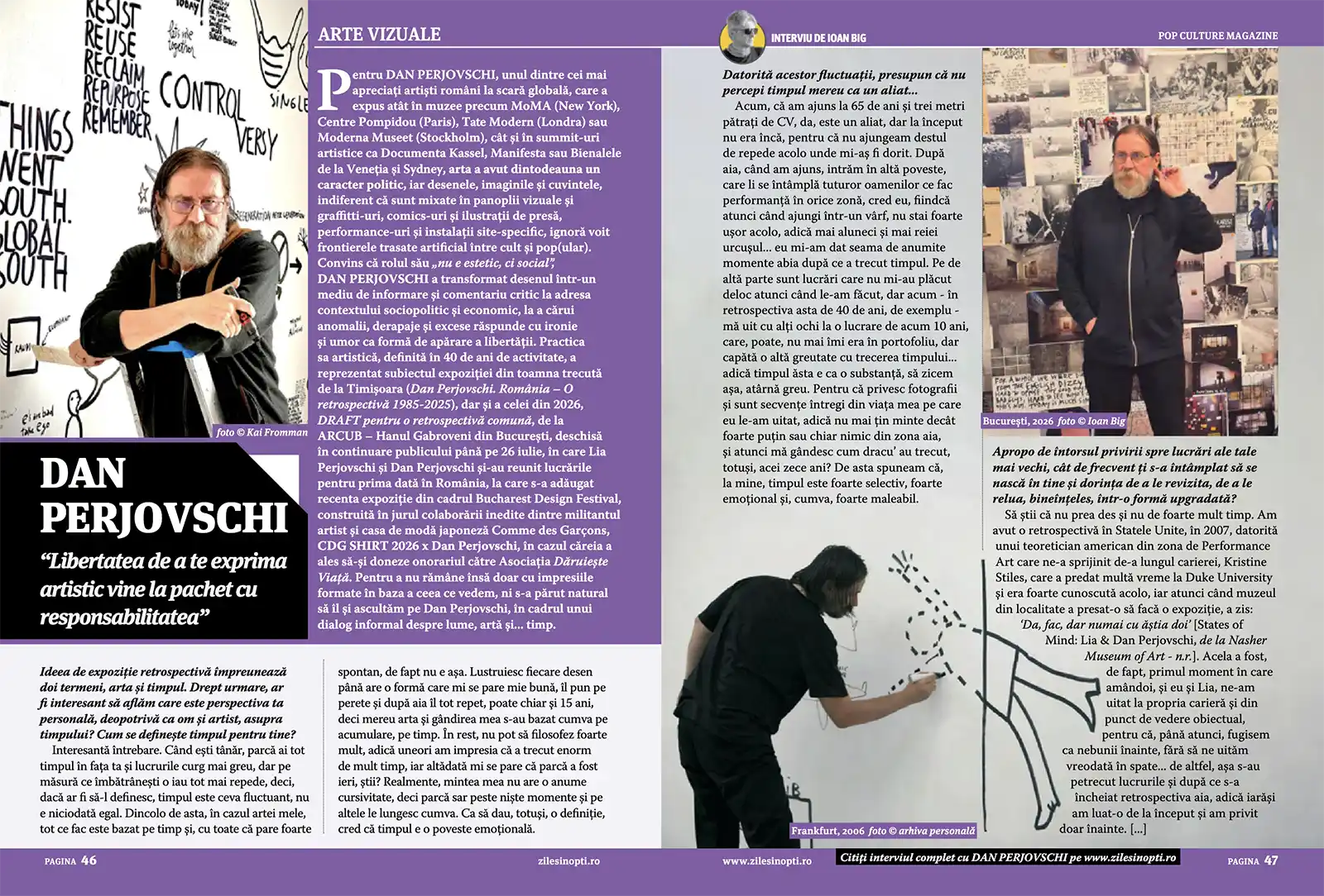 interviu revista dan perjovski