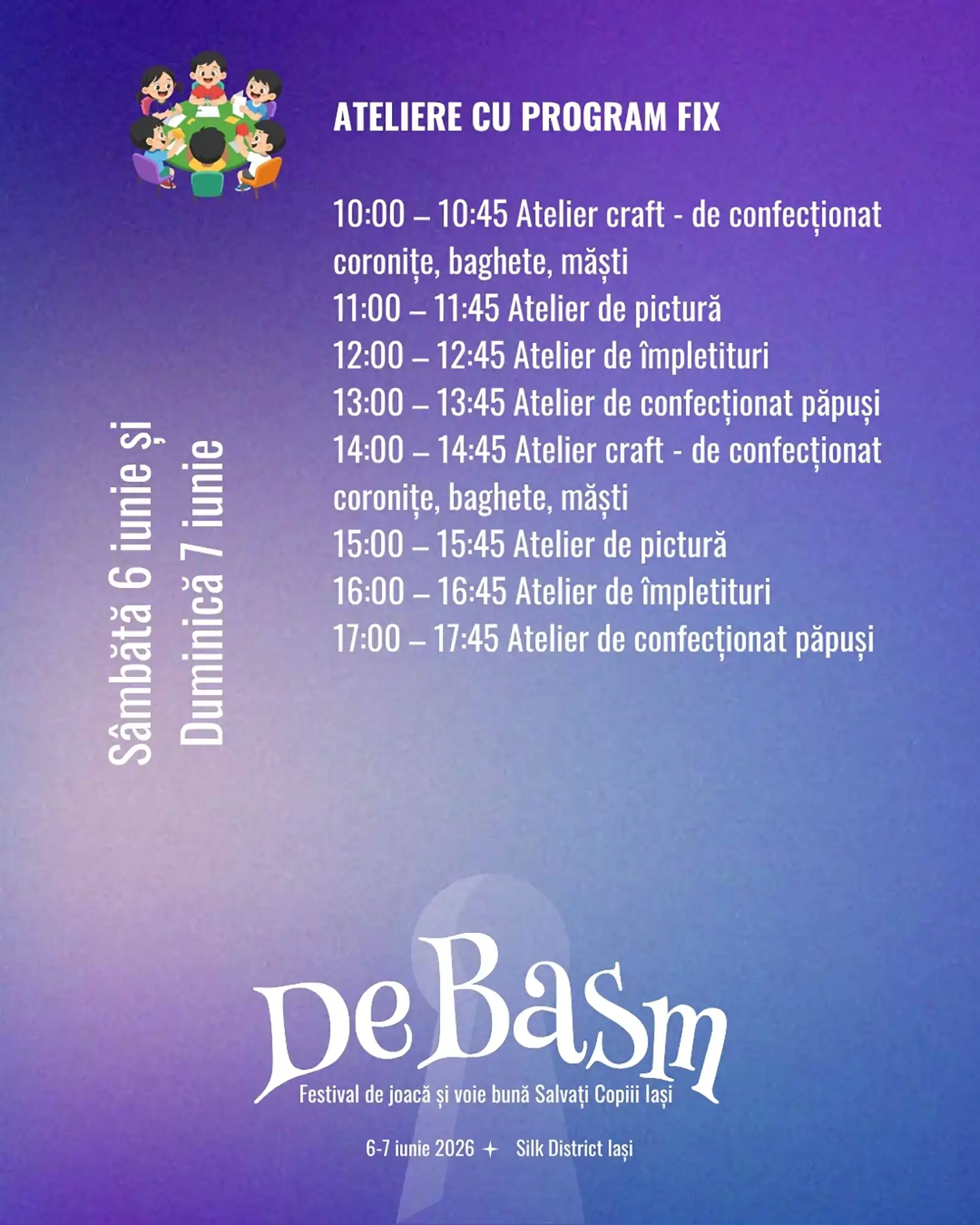 Joaca devine magie! Două zile de conectare între părinți și copii la De Basm – Festival de joacă și voie bună Salvați Copiii Iași
