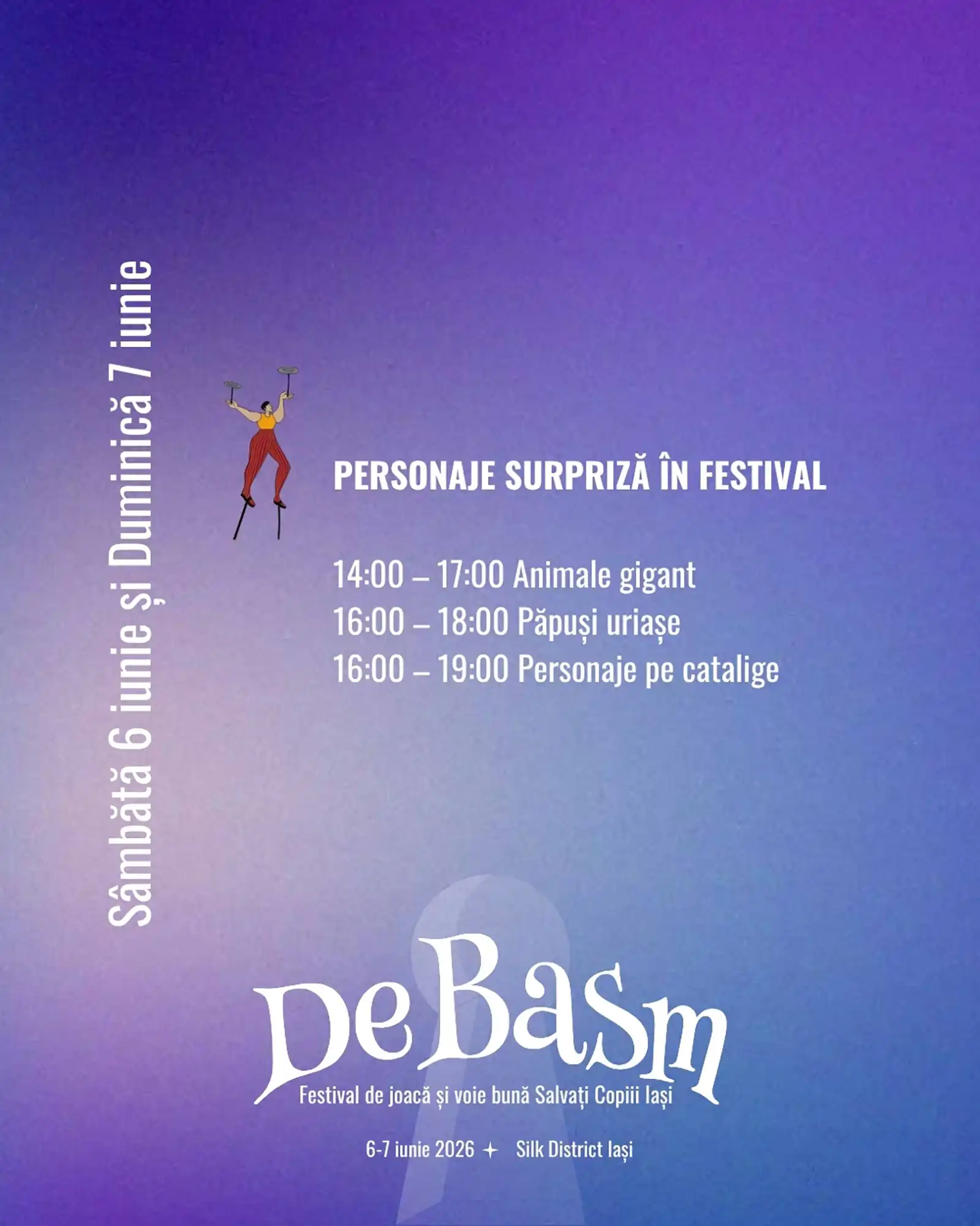 Joaca devine magie! Două zile de conectare între părinți și copii la De Basm – Festival de joacă și voie bună Salvați Copiii Iași
