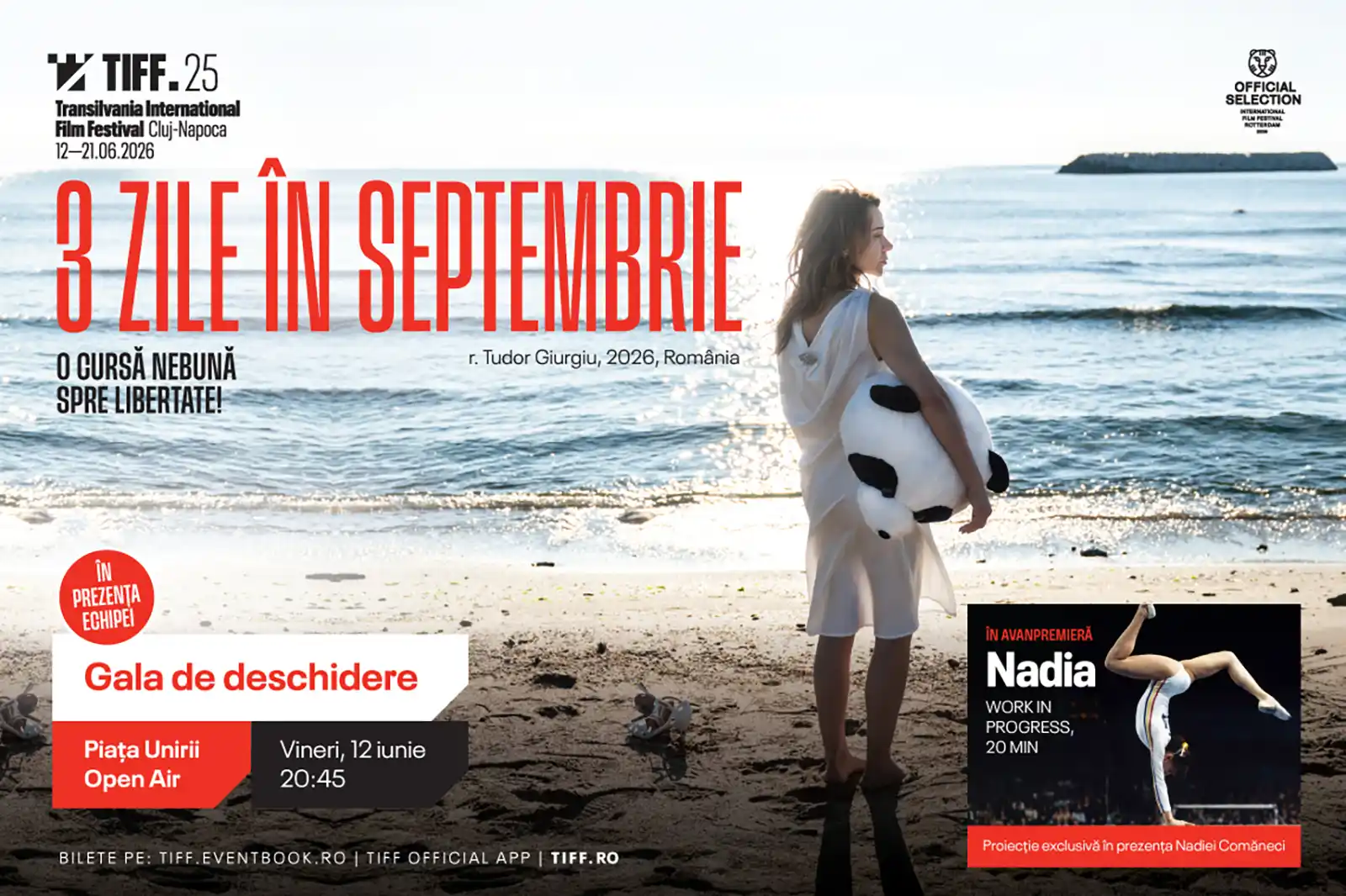 TIFF.25 se deschide cu 3 zile &icirc;n septembrie și un moment special Nadia Comăneci