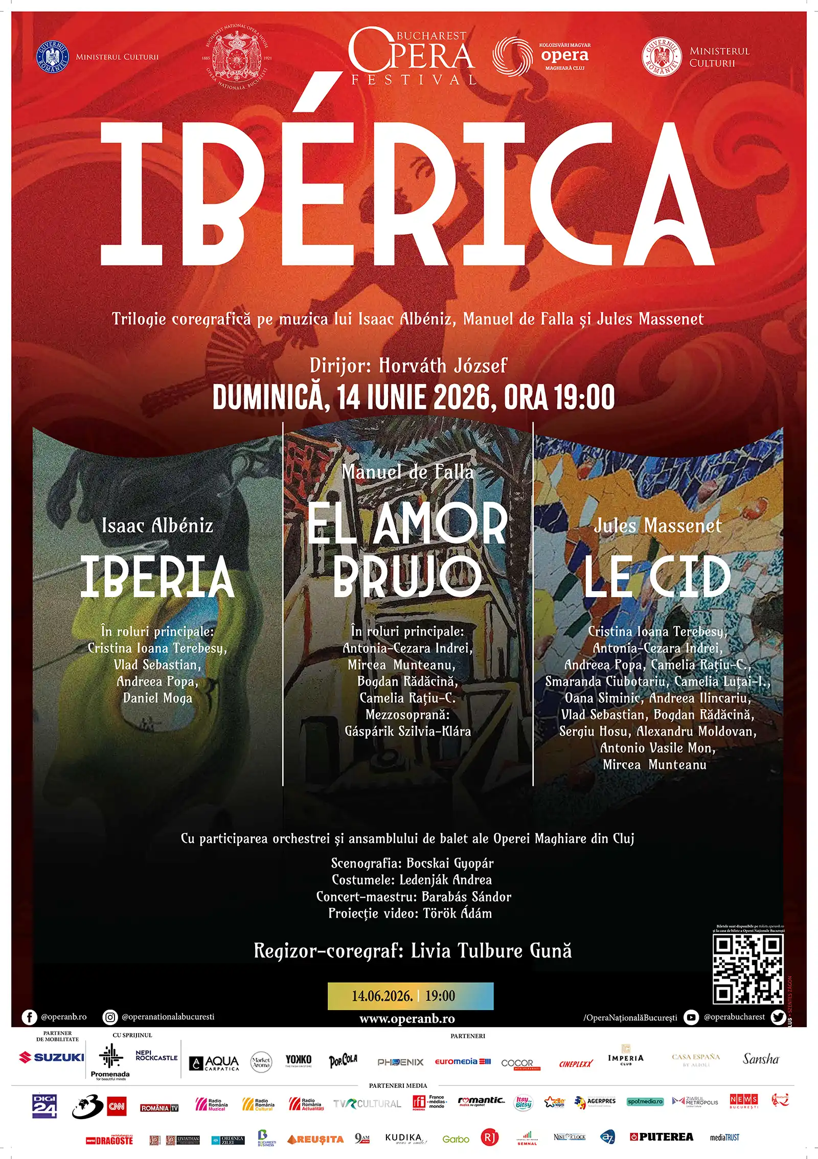 „Iberica” cu Opera Maghiară din Cluj - Napoca, la Bucharest Opera Festival pe 14 iunie