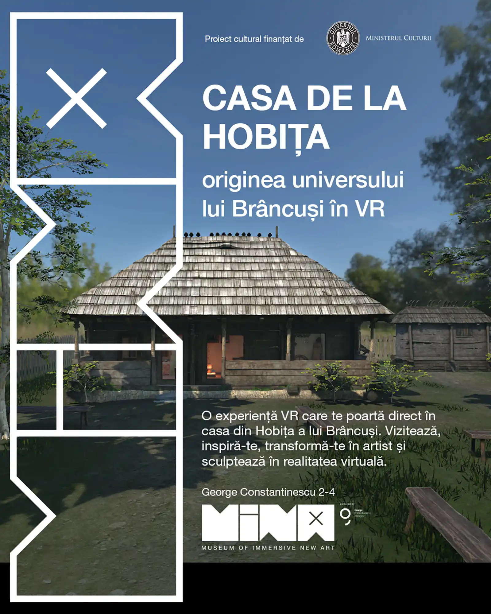 Anul Br&acirc;ncuși 2026: Casa Memorială din Hobița poate fi vizitată &icirc;n realitate virtuală la MINA