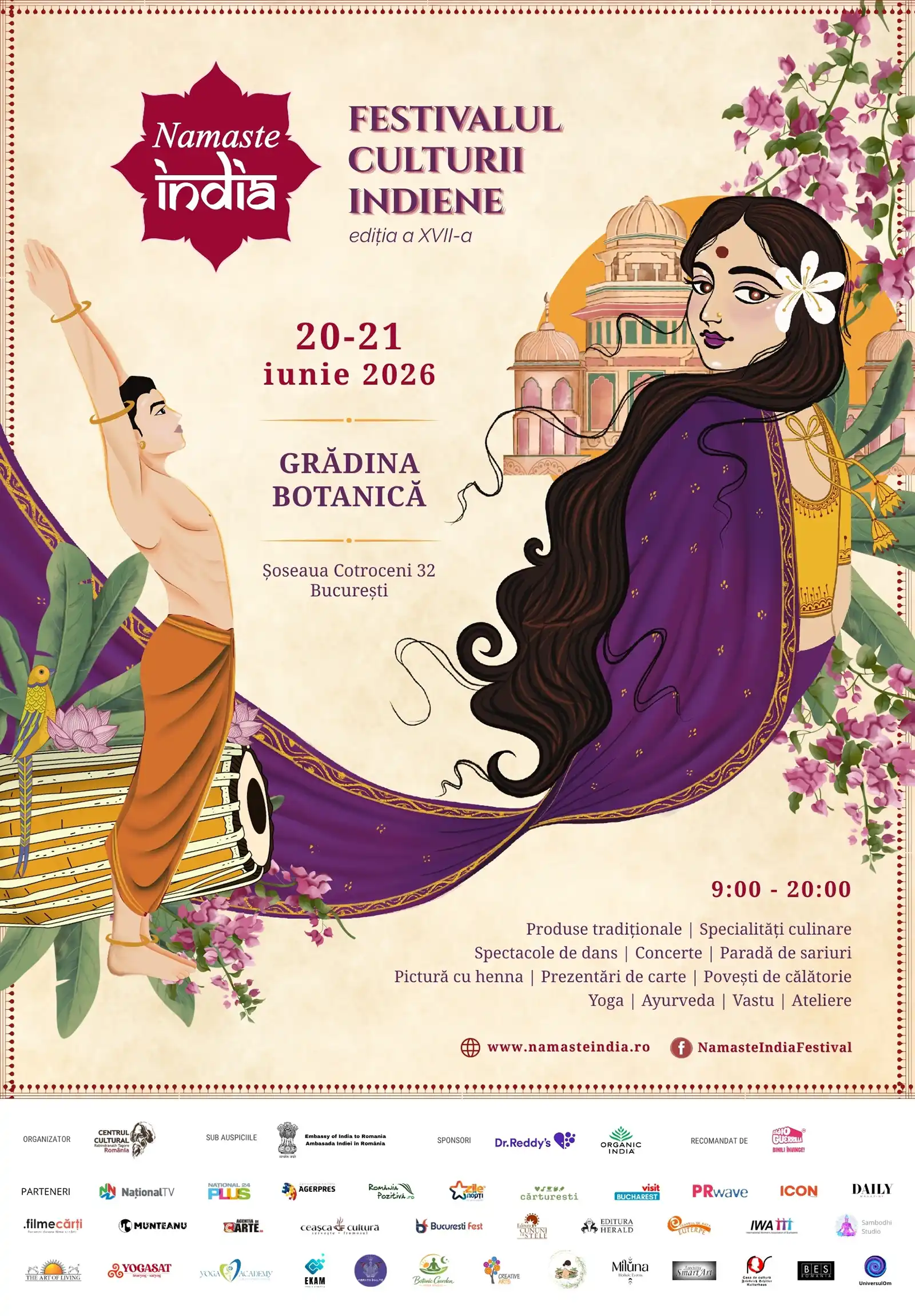 Festivalul Namaste India anunță un program amplu cu spectacole, artiști internaționali și peste 50 de activități