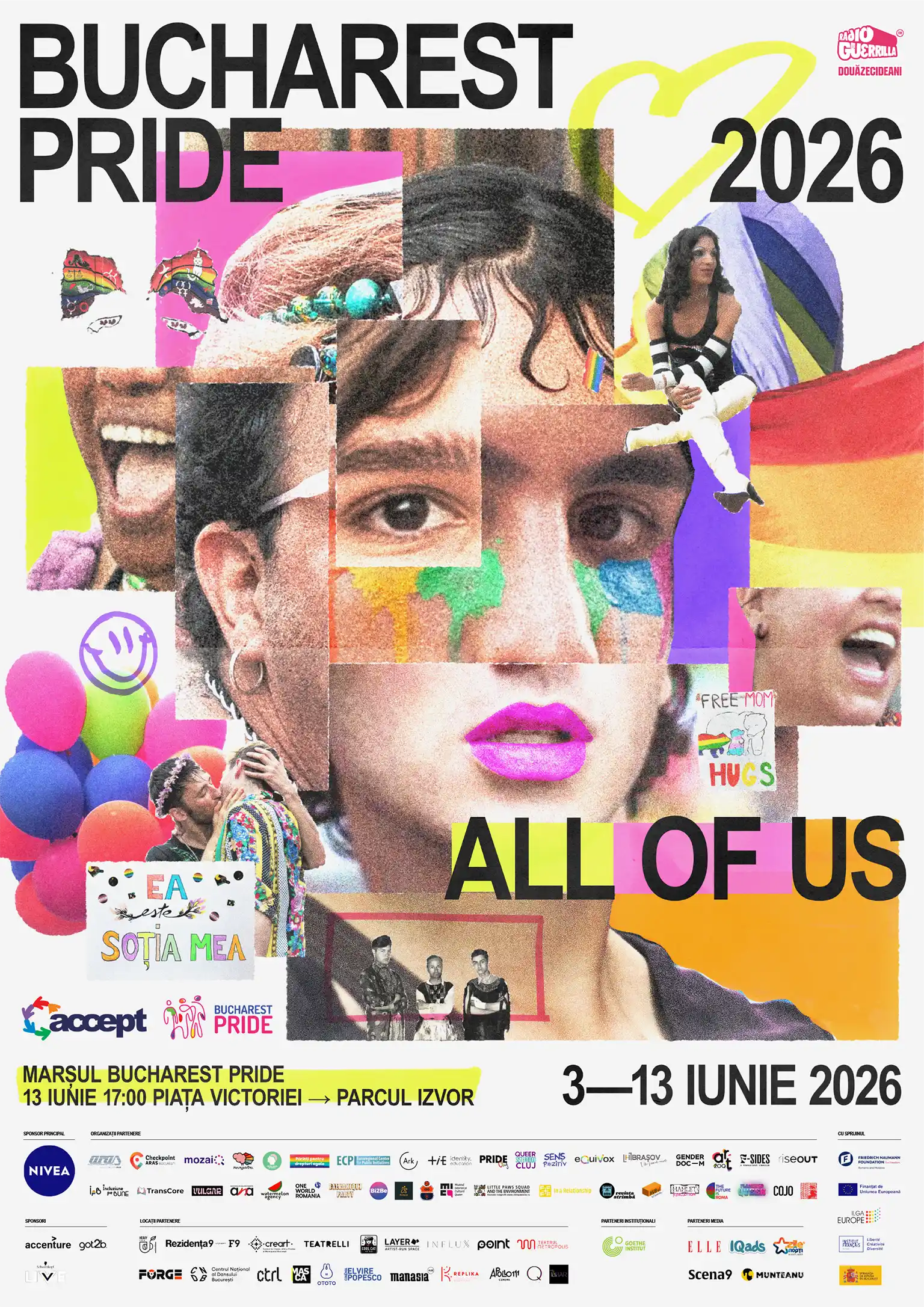 Marșul Bucharest Pride 2026 - traseu, oră de start și program complet