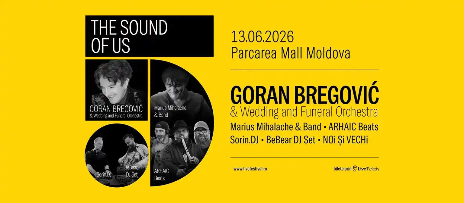 Goran Bregović la FIVE – The Sound of Us @ Parcarea Moldova Mall