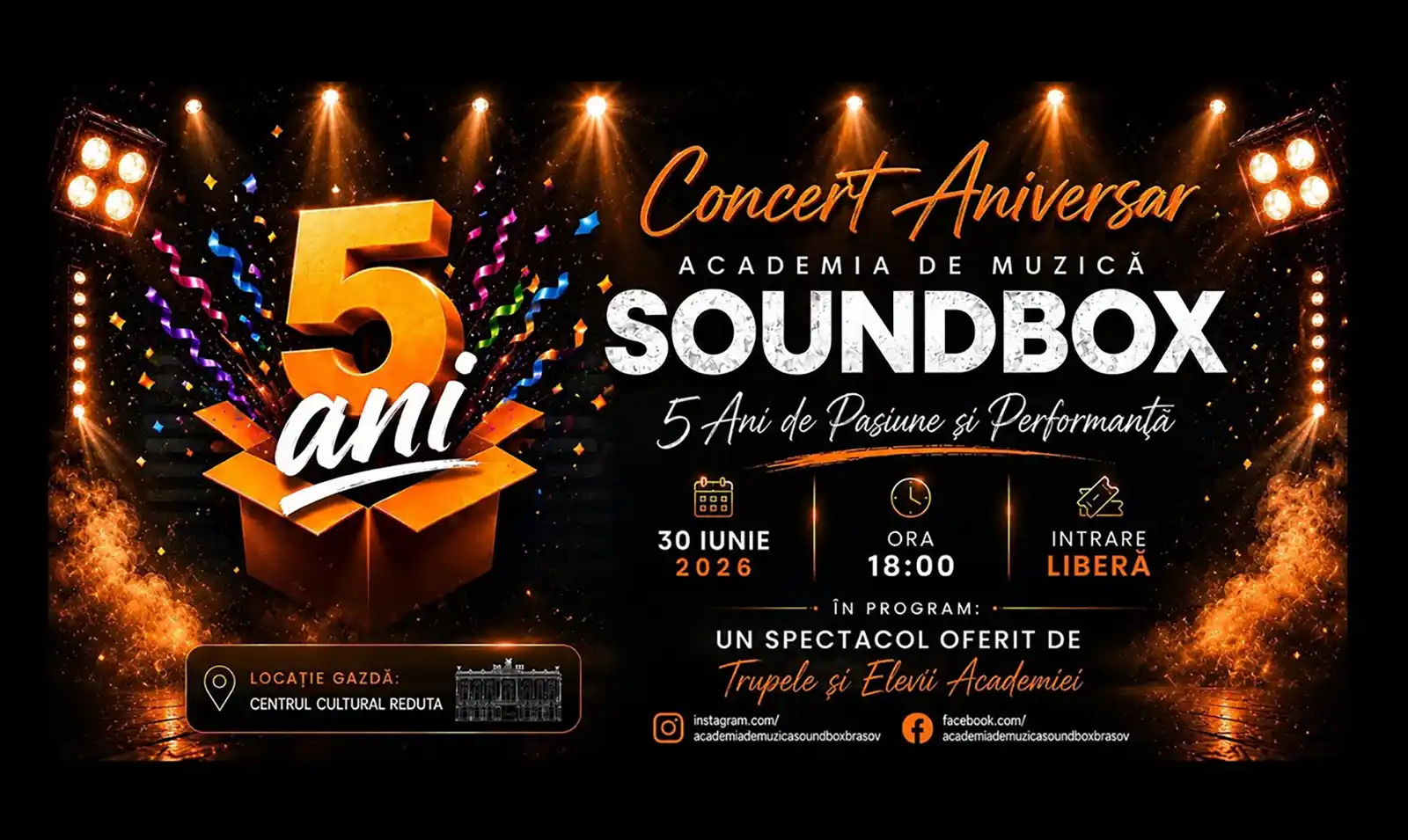 Academia de Muzică Soundbox, concertul Aniversar „5 ani de Pasiune și Performanță"