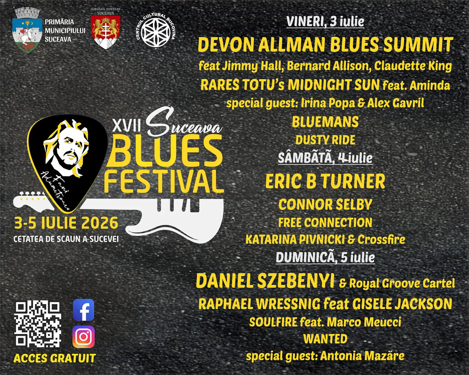 Suceava Blues Festival &bdquo;Fani Adumitroaie&rdquo; revine la Cetatea de Scaun a Sucevei
