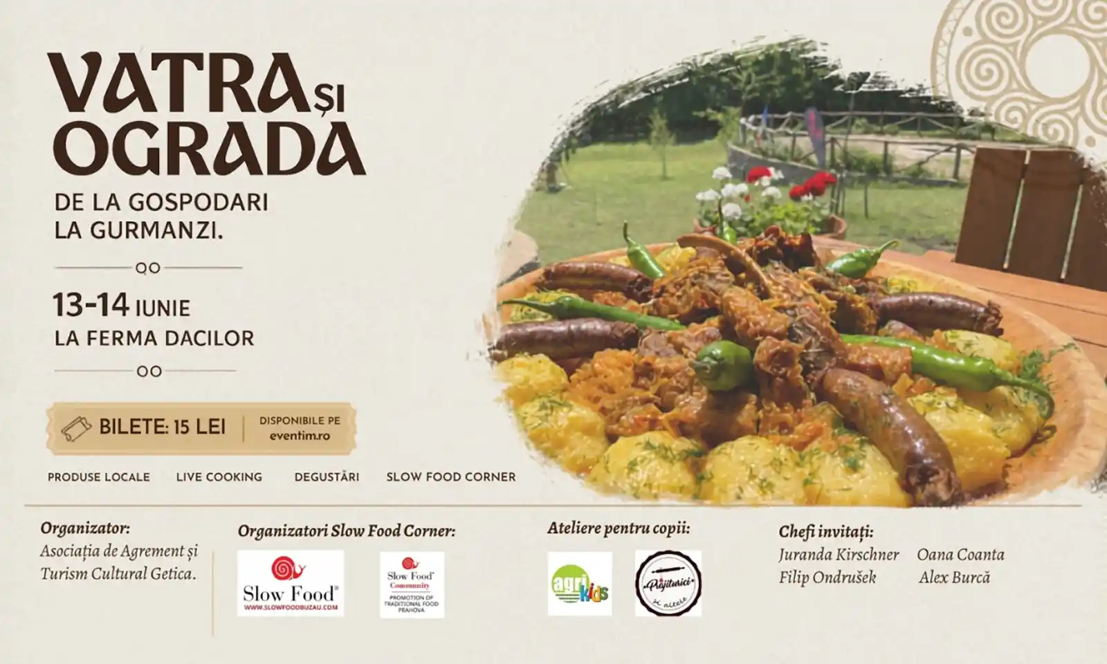 Vatră și Ogradă transformă produsul local în experiență de weekend: bere artizanală, vinuri, brânzeturi, live cooking și masterclass-uri, în Dealul Mare