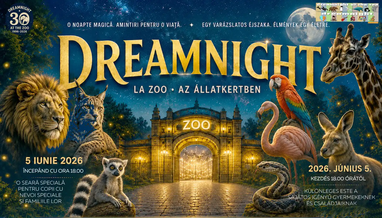 Nopții de Vis: O seară magică pentru copii speciali la Zoo