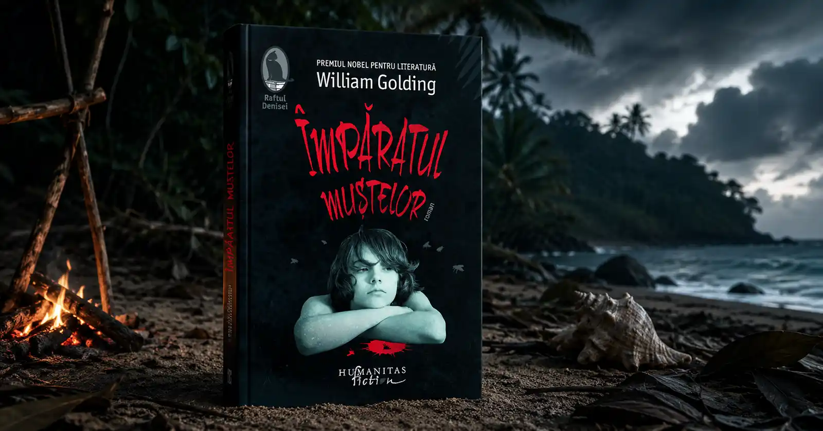 poza cu &bdquo;&Icirc;mpăratul muștelor" &ndash; William Golding (Humanitas)