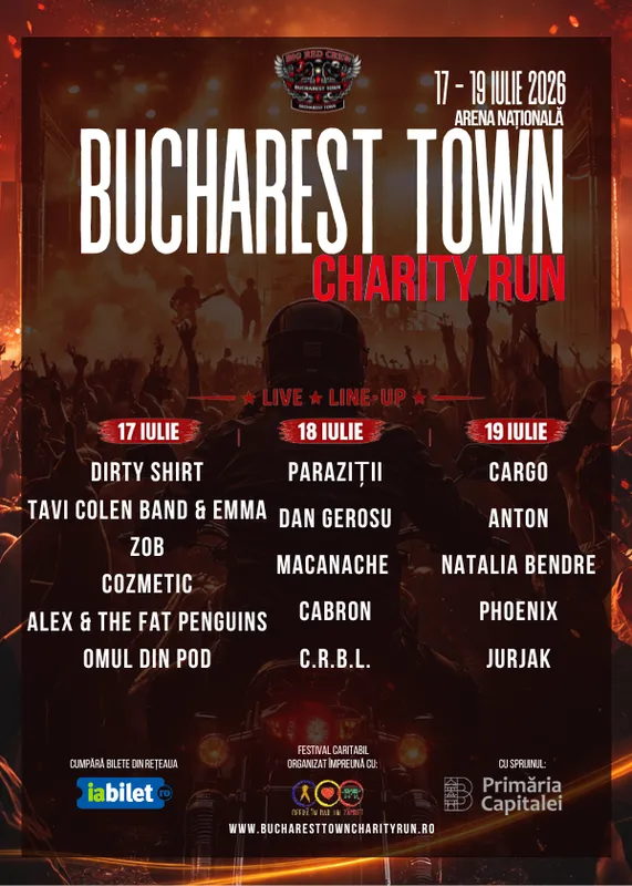 bucharest town charity run 2026 afis