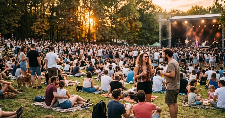 Evenimente România iunie 2026 — festival în aer liber la golden hour