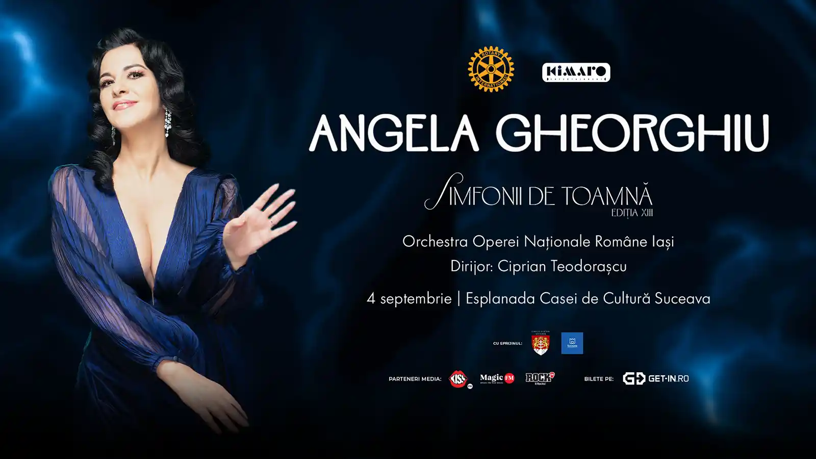 Angela Gheorghiu, pe scenă la „Simfonii de Toamnă”, în inima Bucovinei