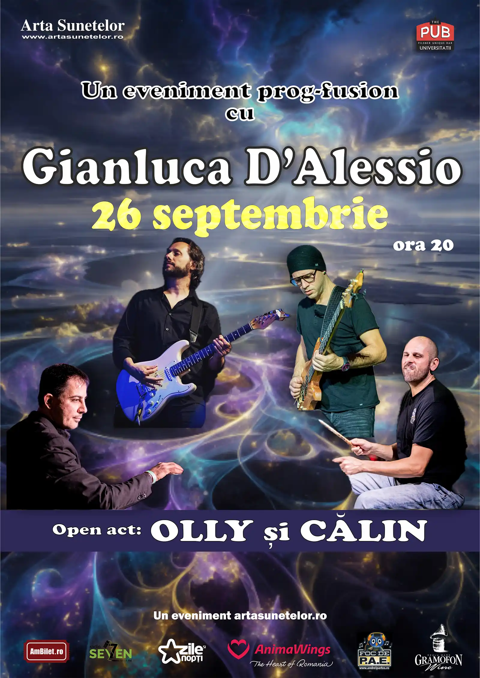 Gianluca D’Alessio revine la The Pub cu show prog–fusion!